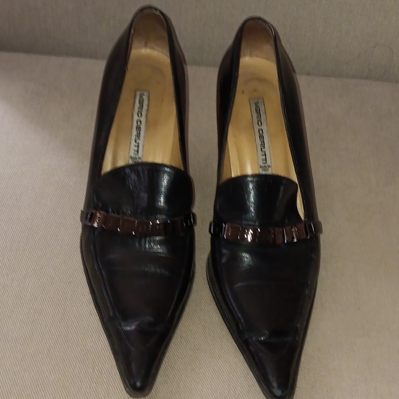 Mario Cerutti Shoes - Mario Cerutti black leather heels
